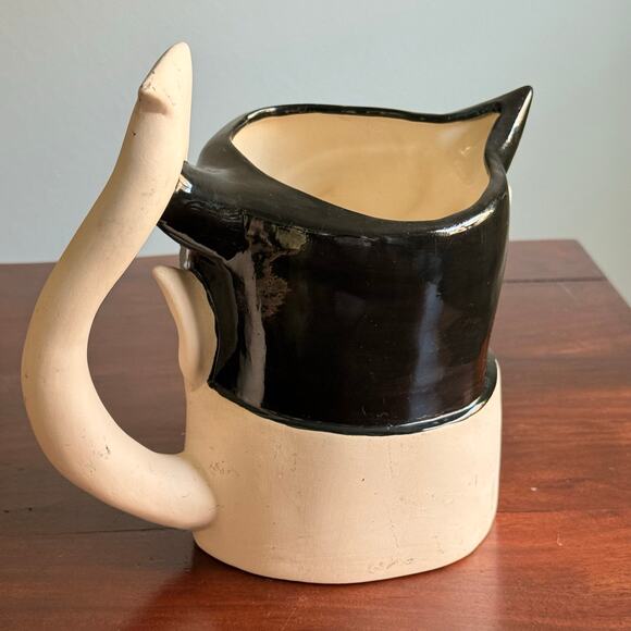 Vintage Devil head figure Pitcher ceramic 2 L hand painted *RARE* - Picture 4 of 10